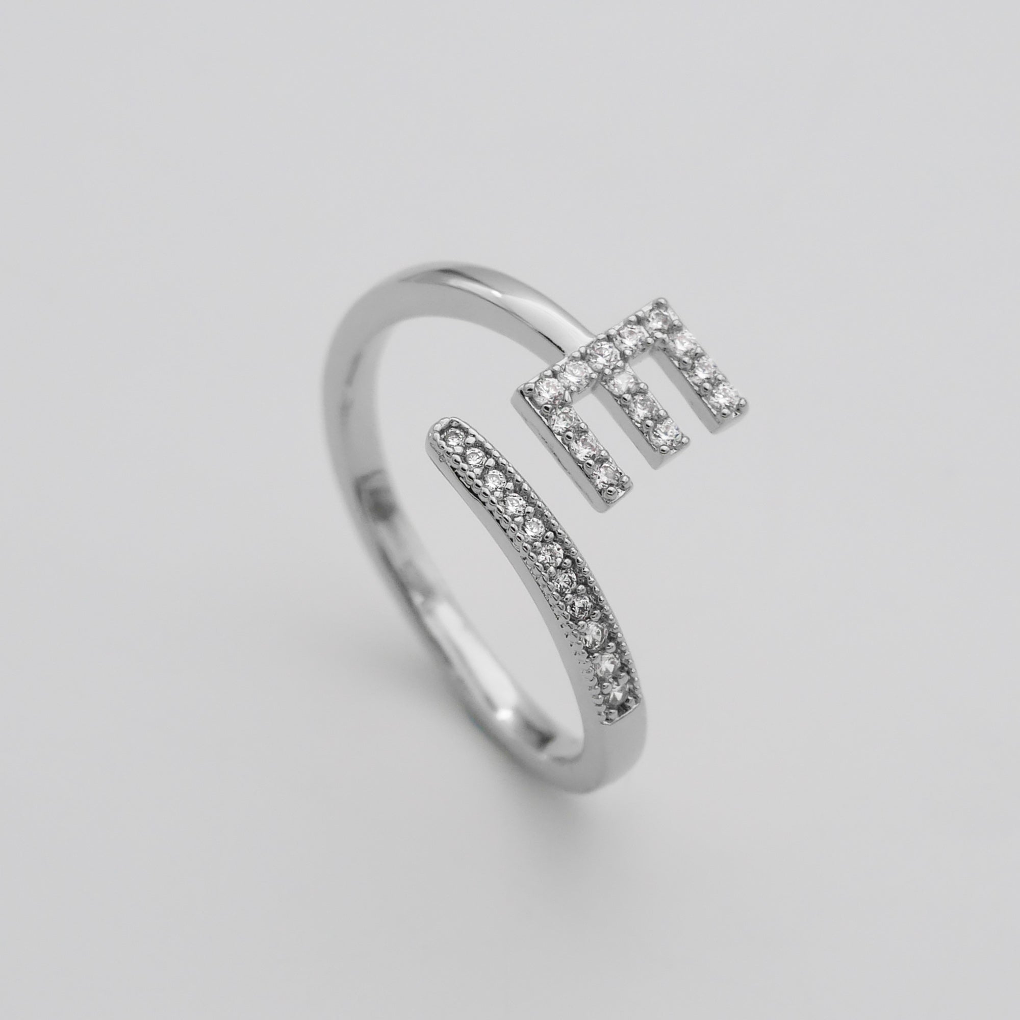 Ellington - Pave Initial Ring