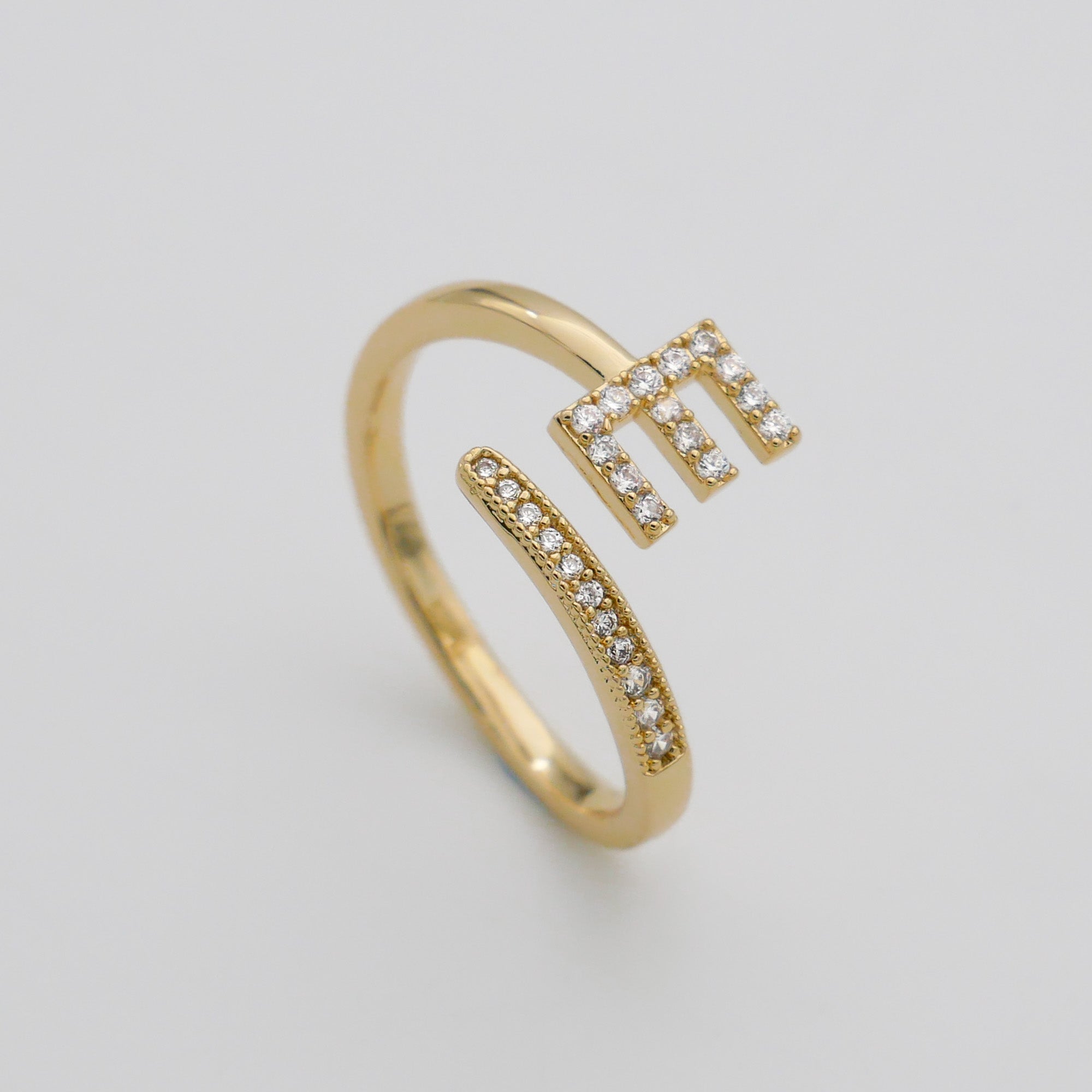 Ellington - Pave Initial Ring