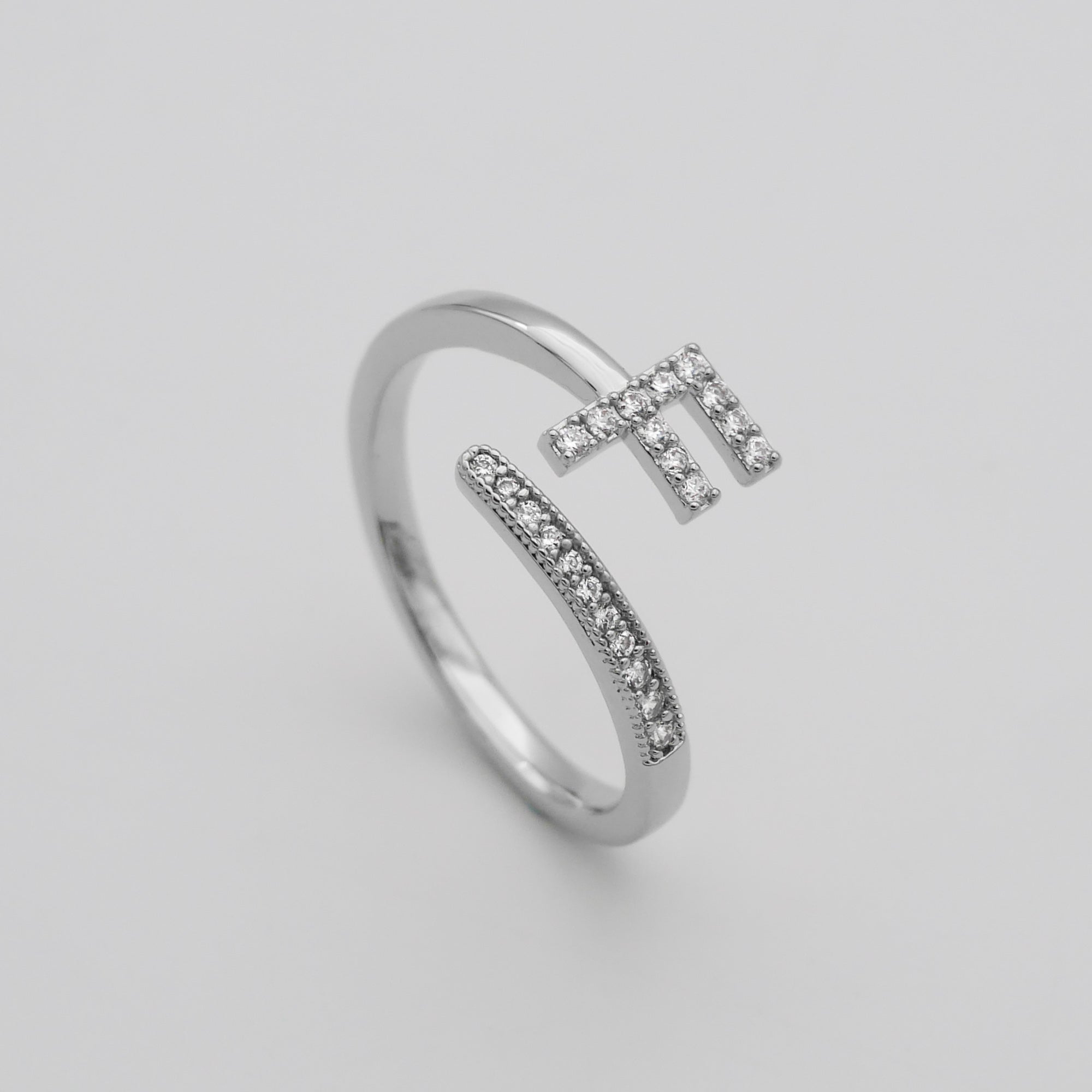 Ellington - Pave Initial Ring