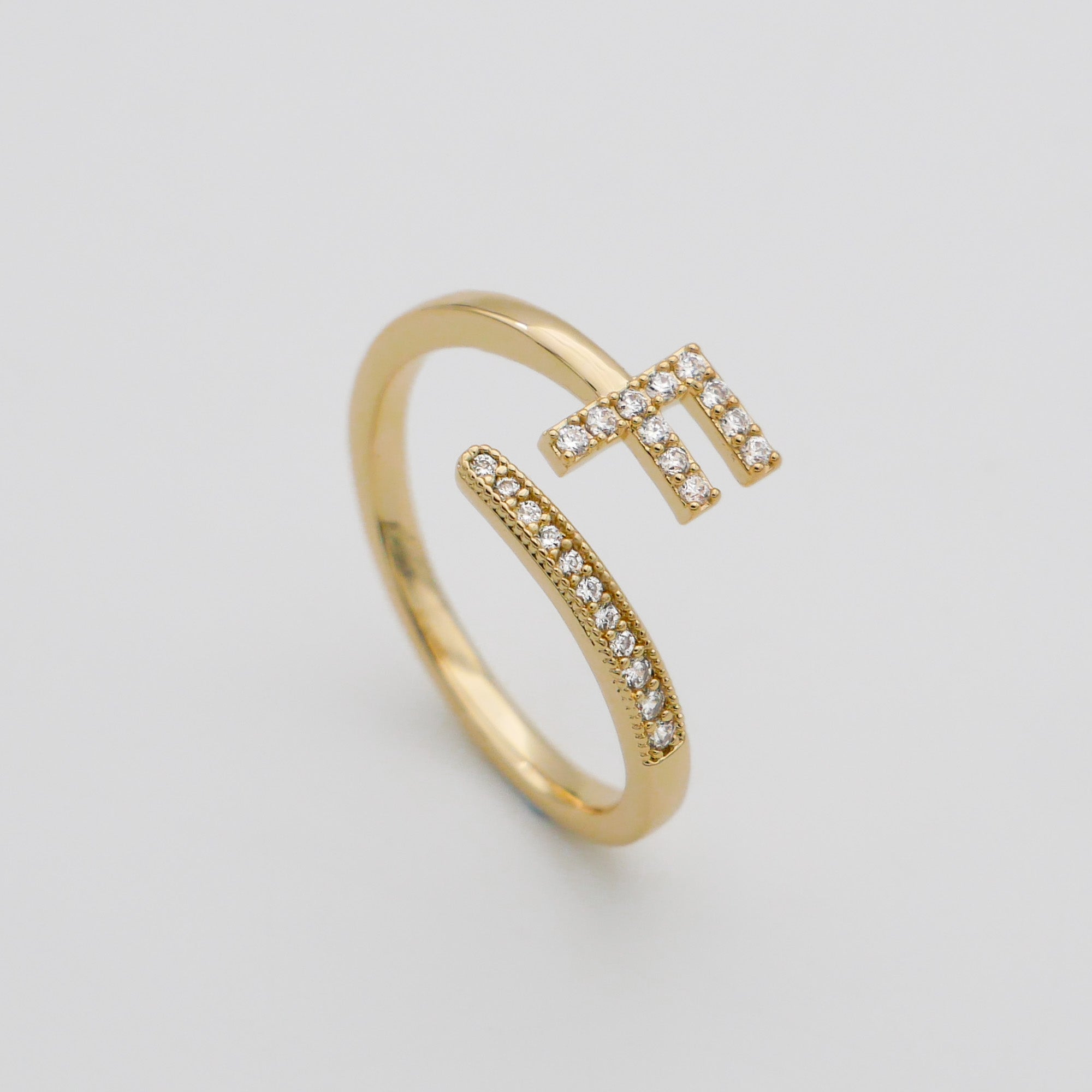 Ellington - Pave Initial Ring