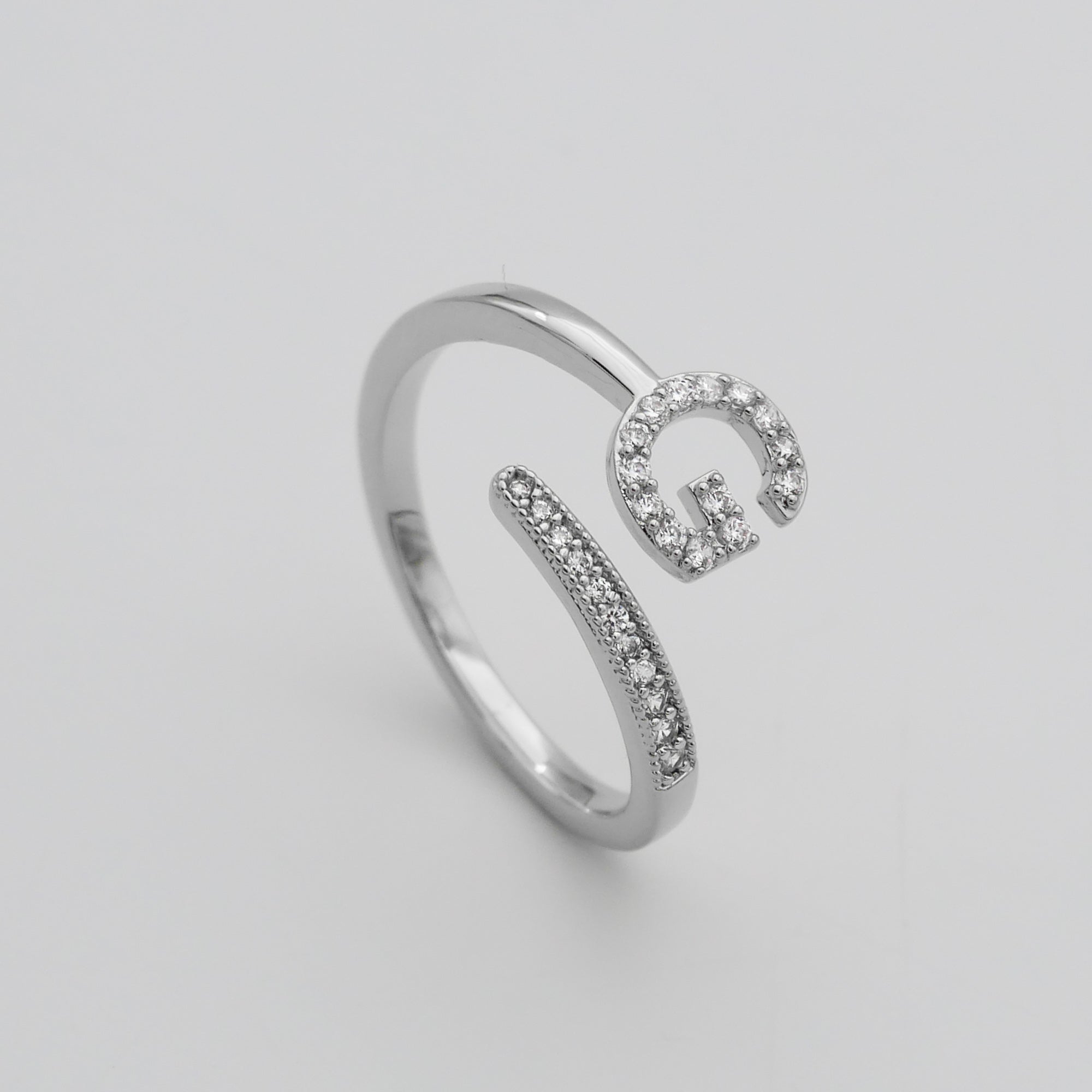 Ellington - Pave Initial Ring