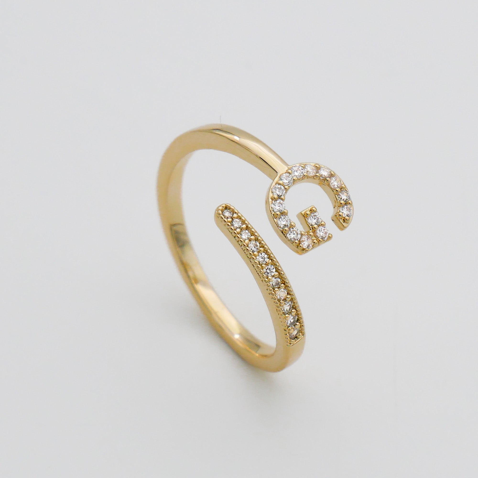 Ellington - Pave Initial Ring