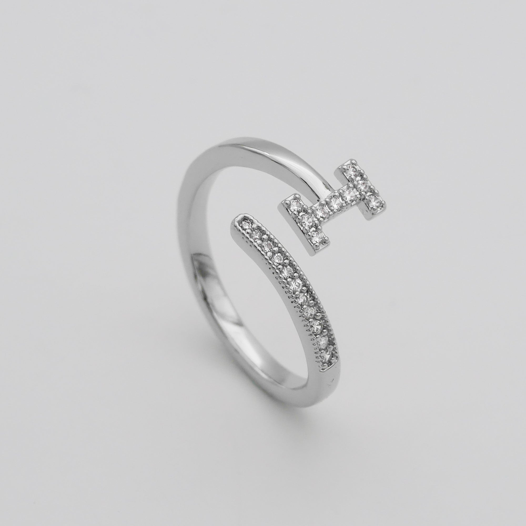 Ellington - Pave Initial Ring
