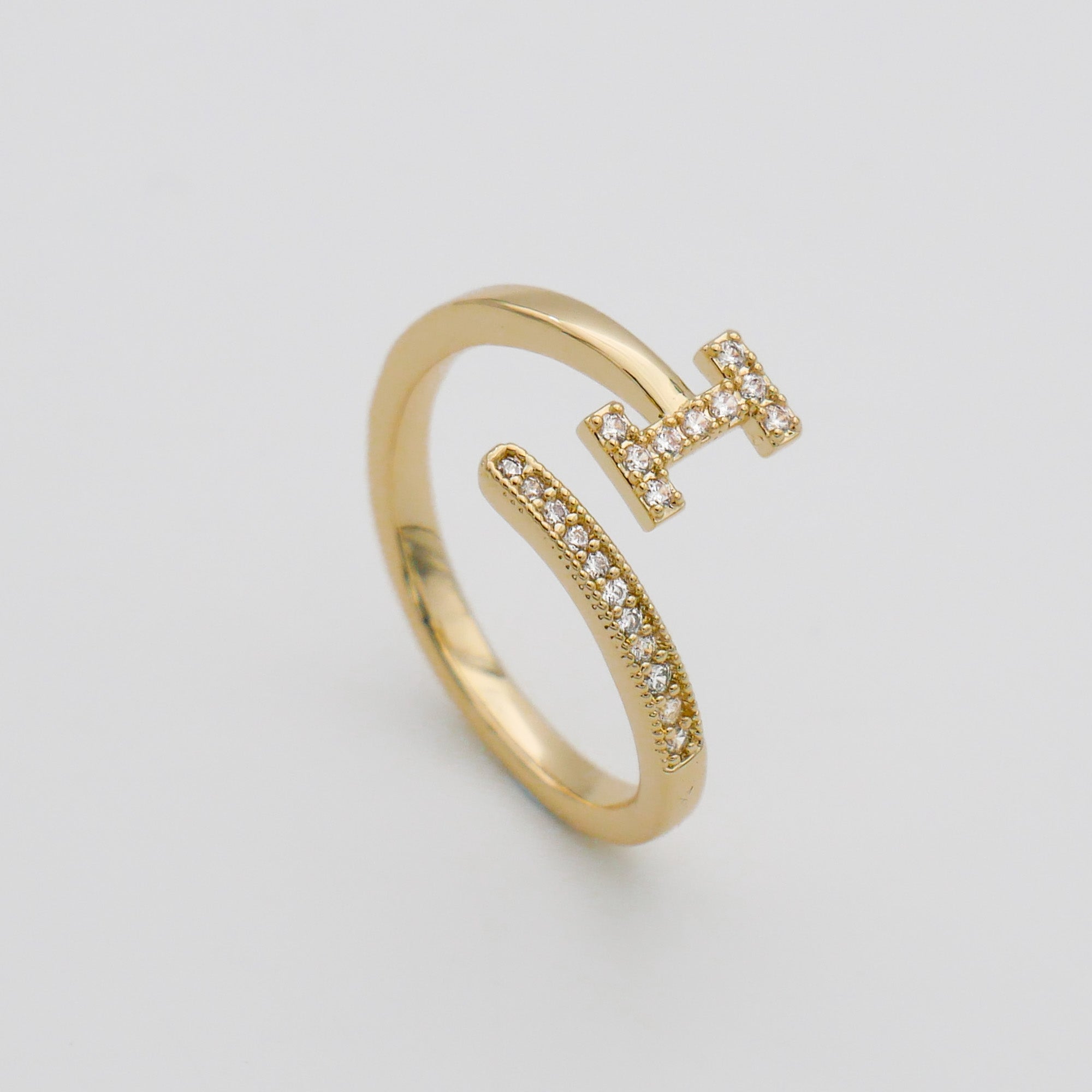 Ellington - Pave Initial Ring
