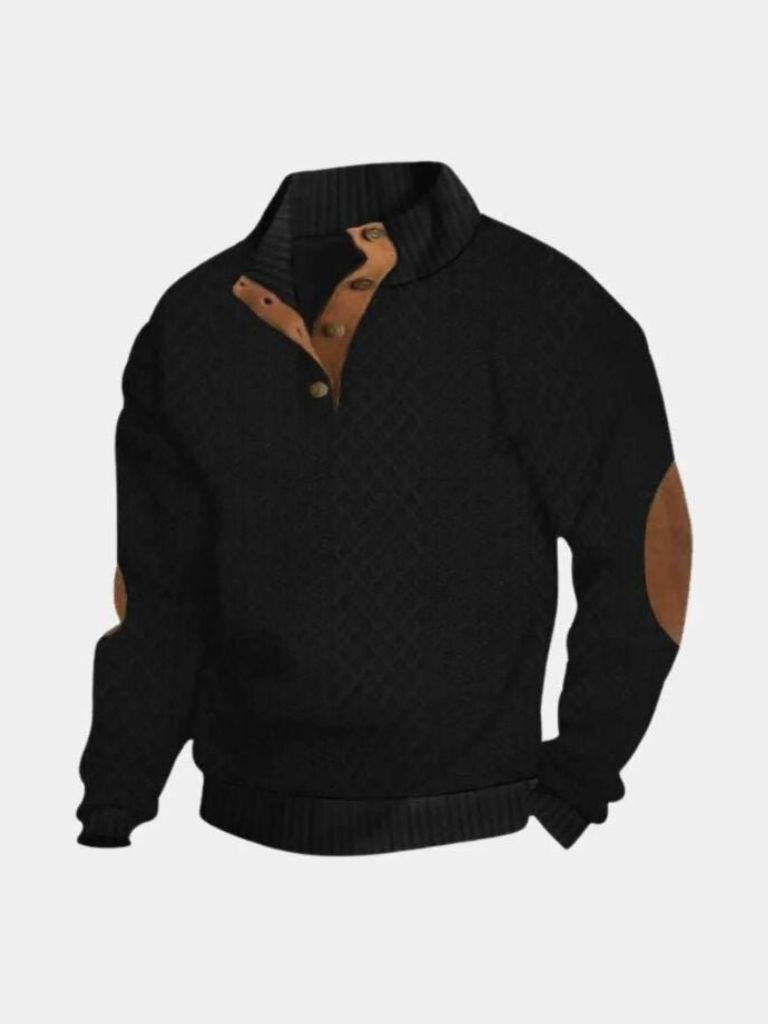 Classic sweater with a high collar