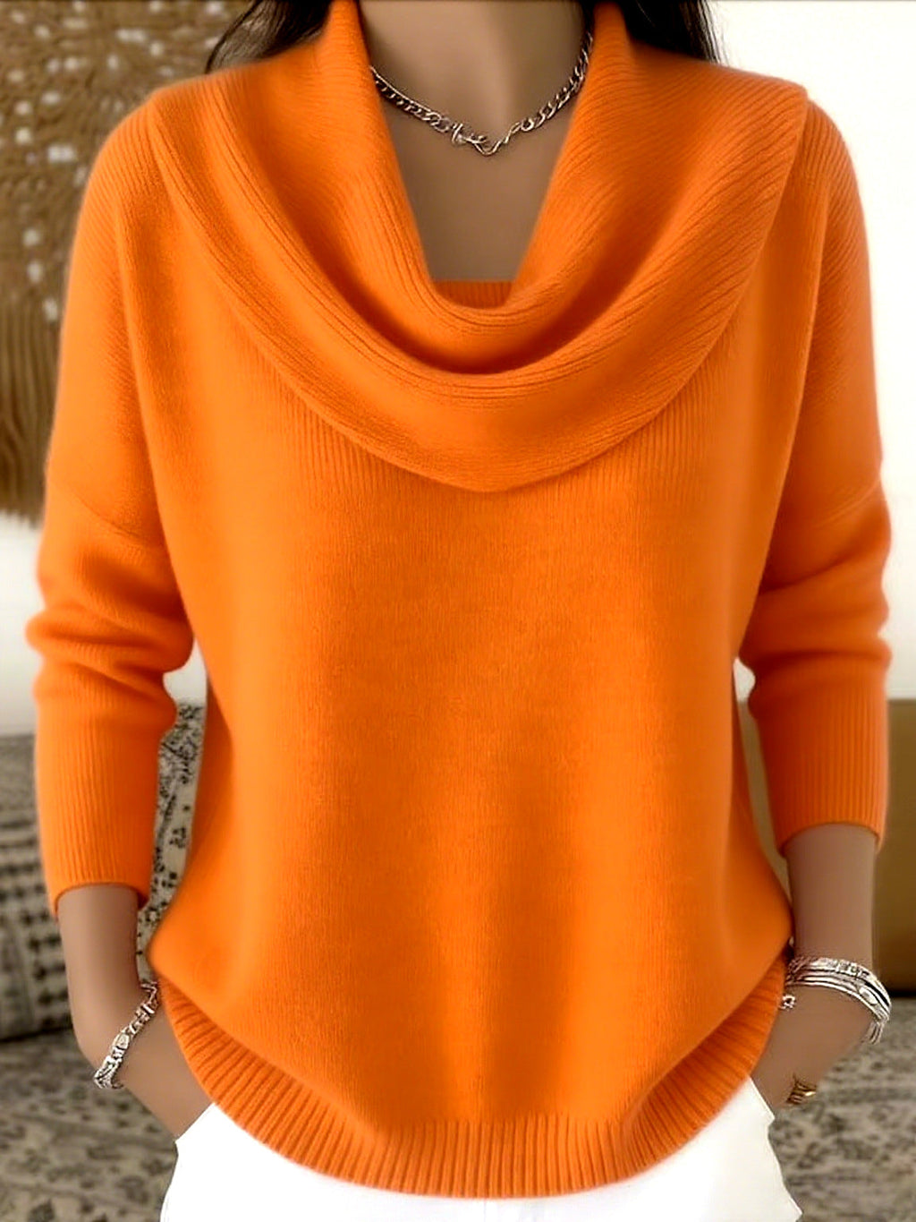 Vivienne | Cowl Neck Knit Jumper