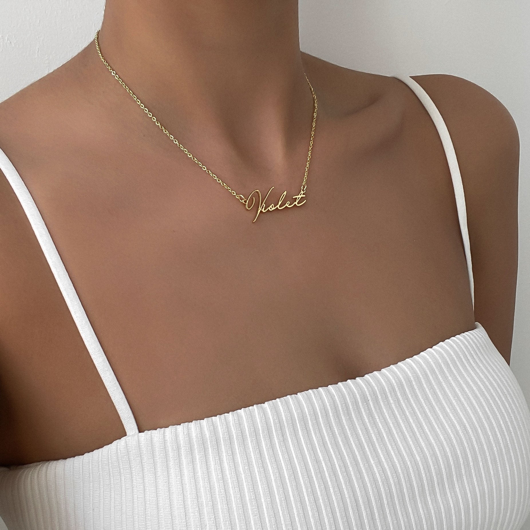 Ellington - Valencia Custom Name Necklace