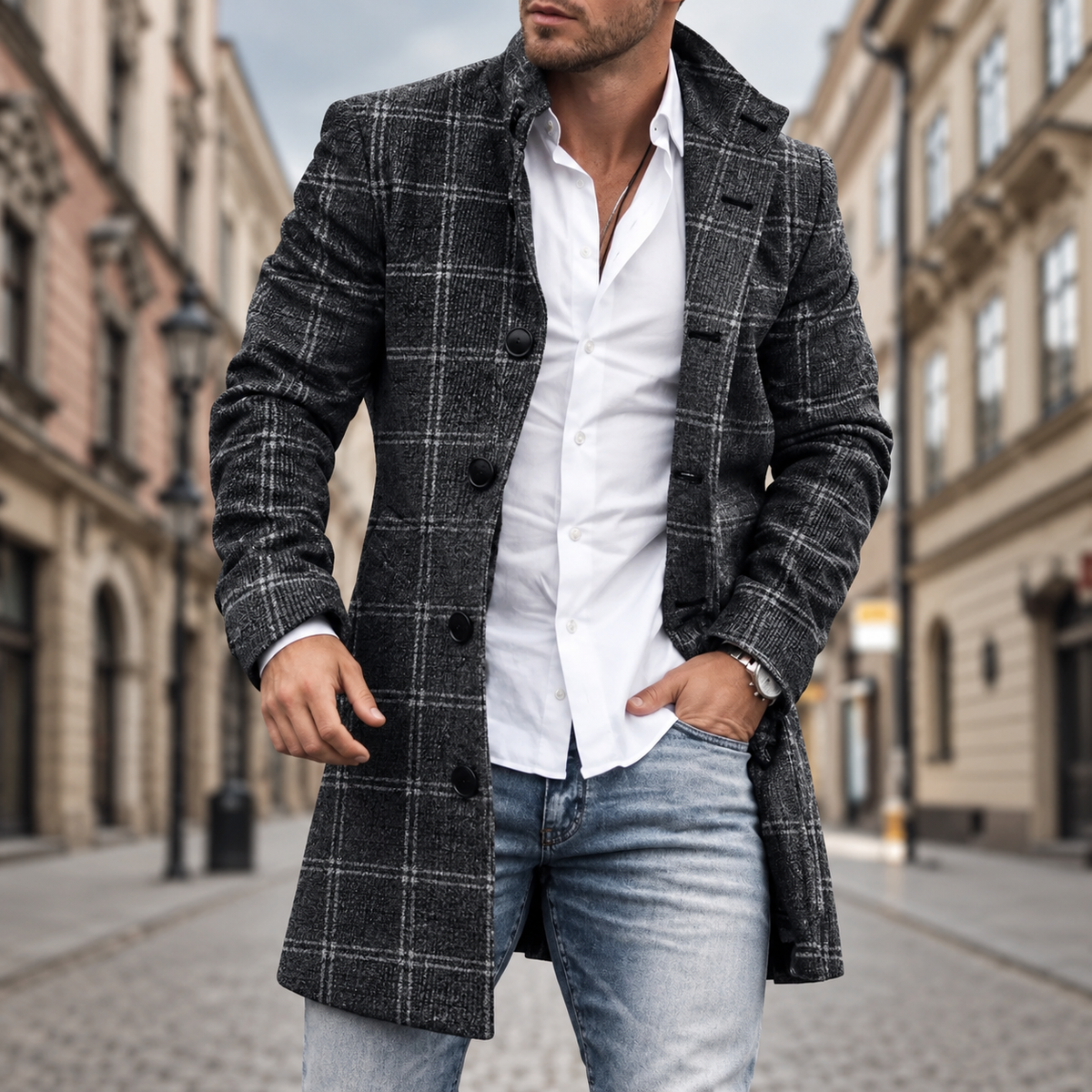Adriano Signature Overcoat