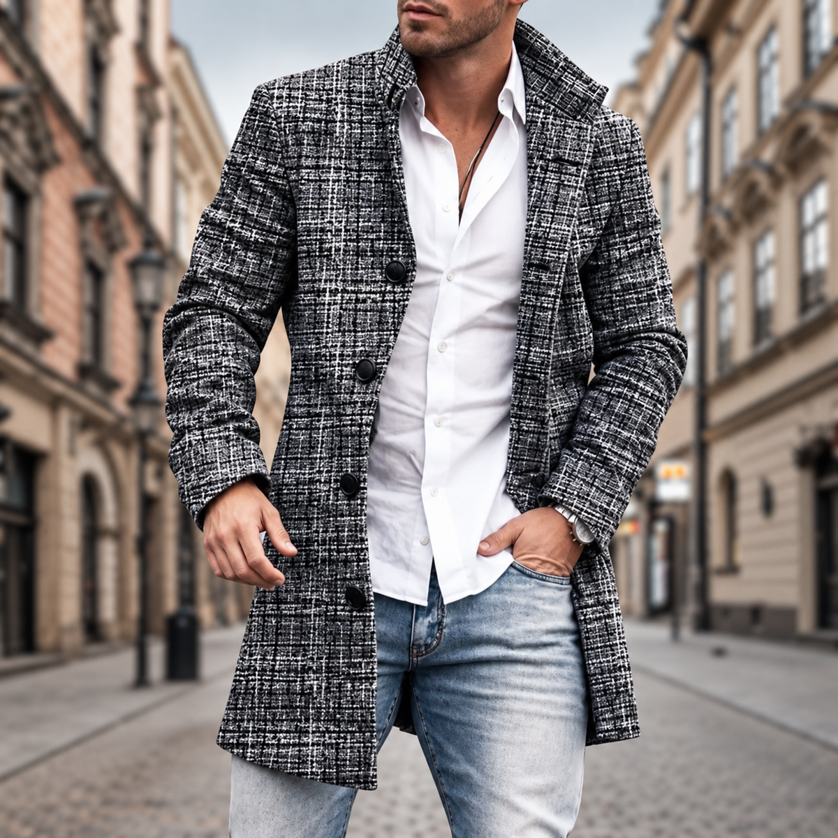 Adriano Signature Overcoat