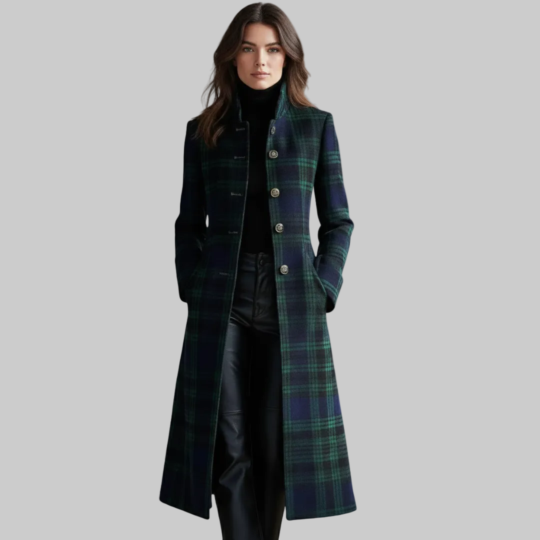 Tara | Timeless Plaid Elegant Coat