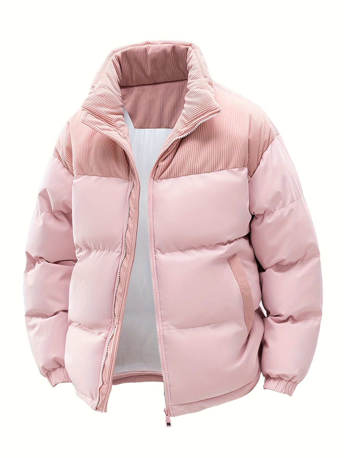 2025 Nieuw Product Heren Winter Warme Jas, Color-Block Dikke Warme Casual Hooded Jas, Camping Kerst Nieuwe Aanwinst