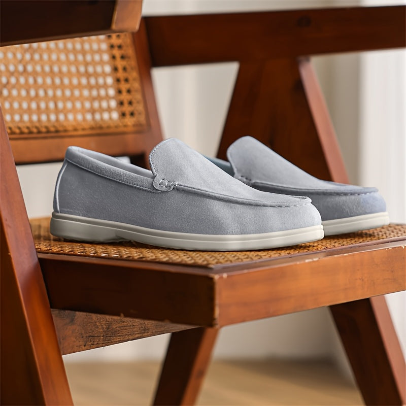 Nieuwe Zomer Heren Veelzijdige Instappers Loafers, Simpele Platte Canvas Schoenen voor Casual Gebruik.