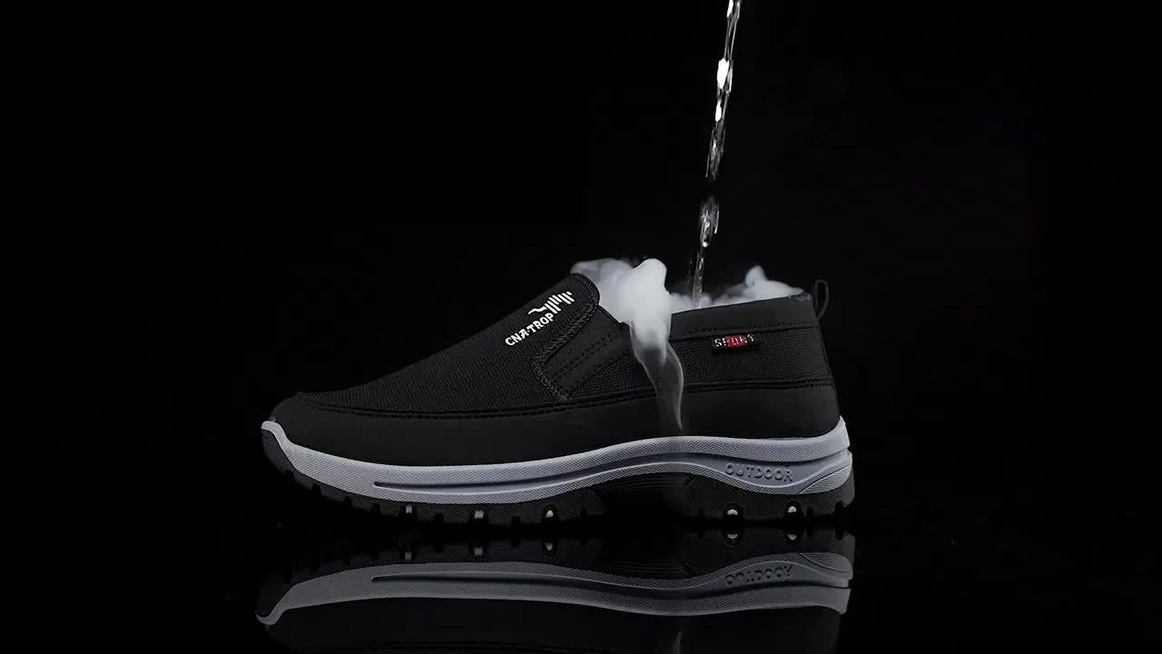 Heren Comfortabele Antislip Loafers | Effen Kleur Ademend Gebreid Instaplaars, Dikke Zool Lichtgewicht Casual Schoenen voor Alle Seizoenen Buitenactiviteiten en Dagelijks Comfort