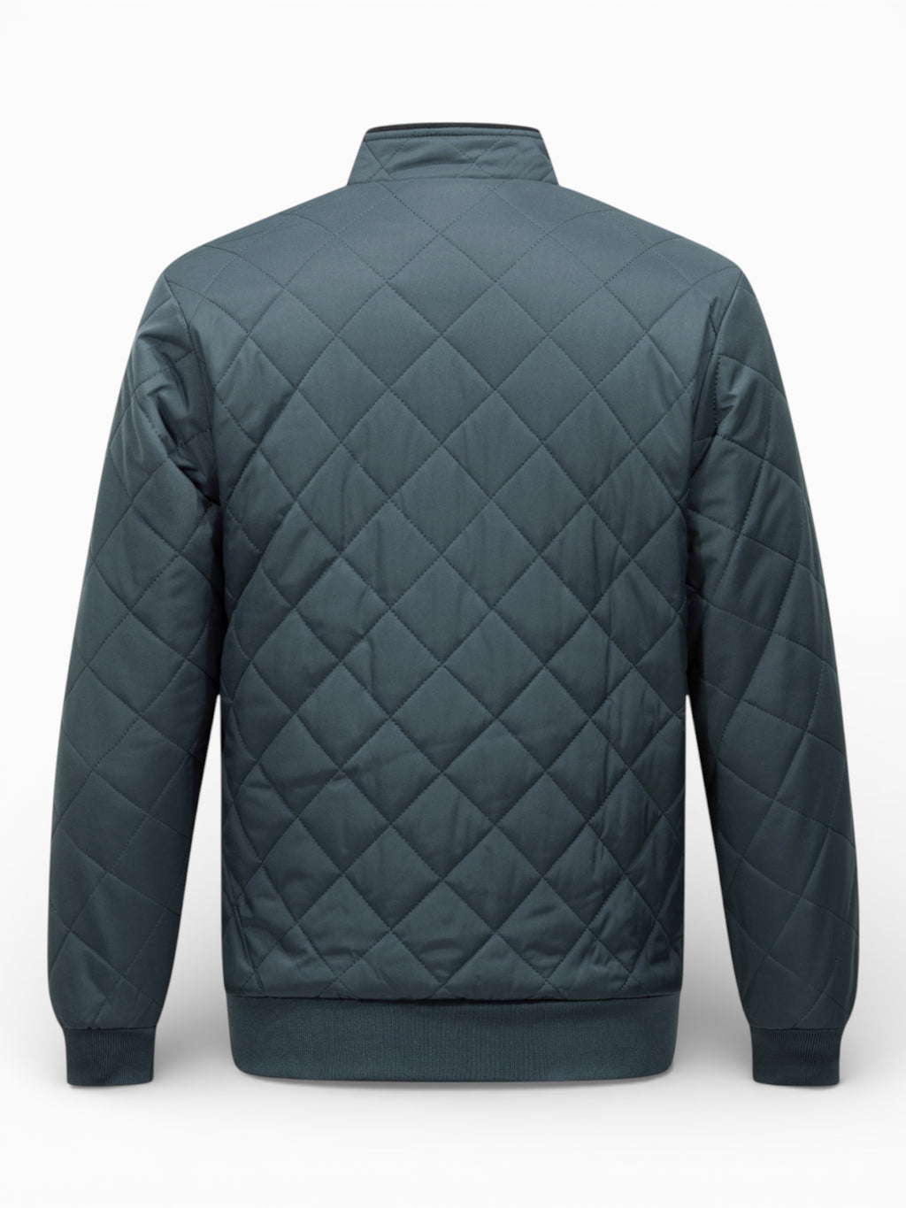 Men’s Quilted Polyester Vest with Fleece Lining for Warmth