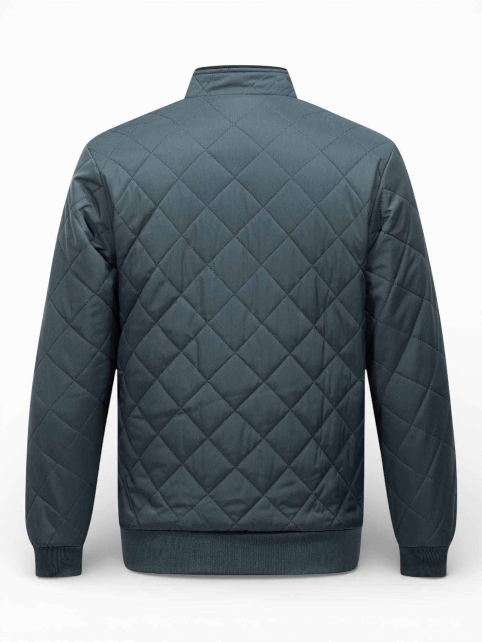 Men’s Quilted Polyester Vest with Fleece Lining for Warmth