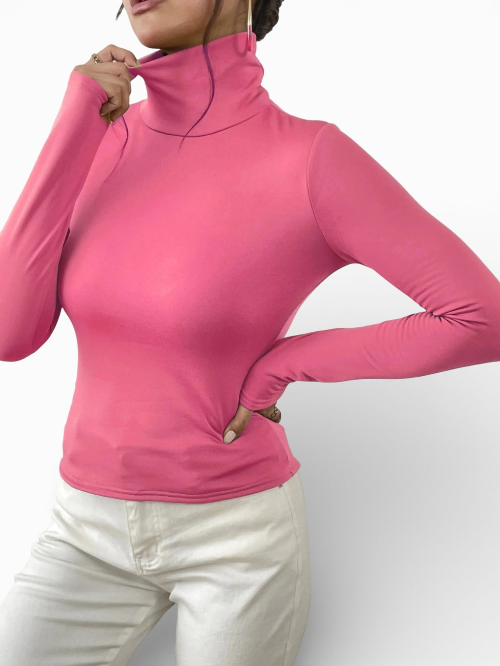 Women’s Knit Long Sleeve Top in Polyester
