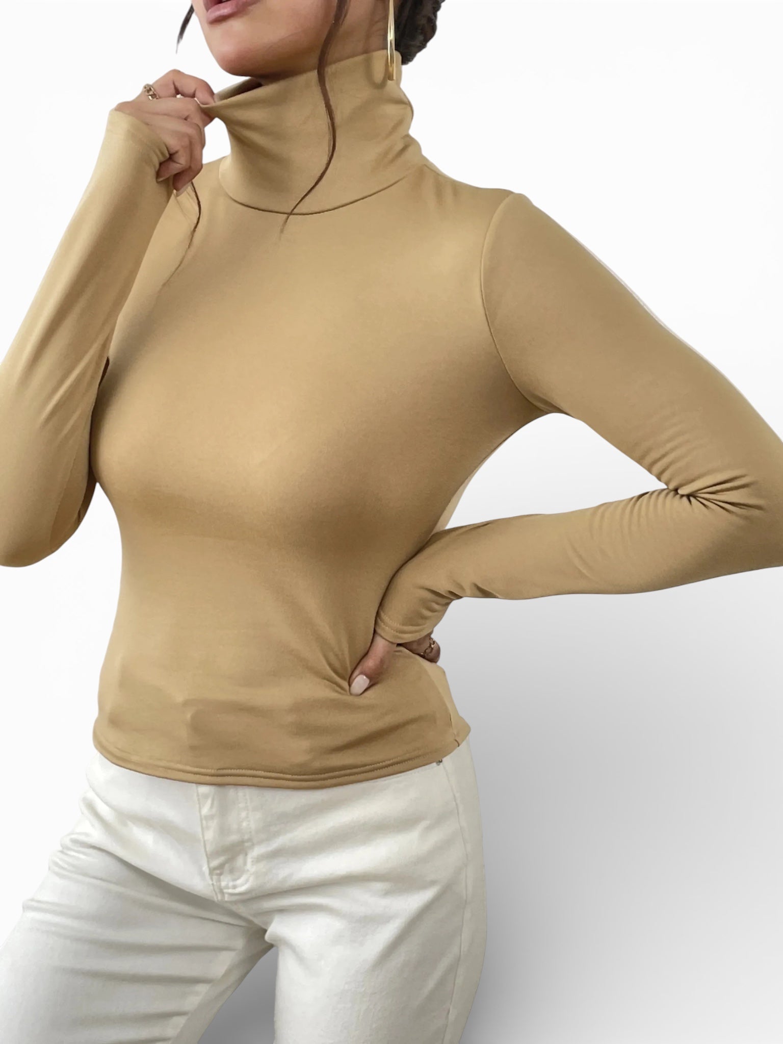 Women’s Knit Long Sleeve Top in Polyester
