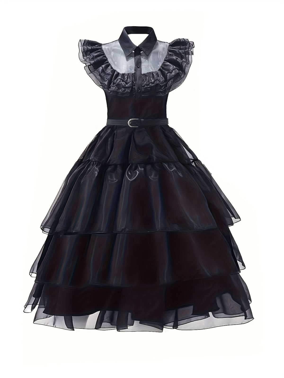 Women’s Halloween Wednesday Costume Dress Set