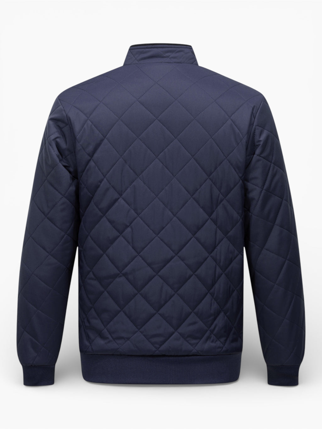 Men’s Quilted Polyester Vest with Fleece Lining for Warmth